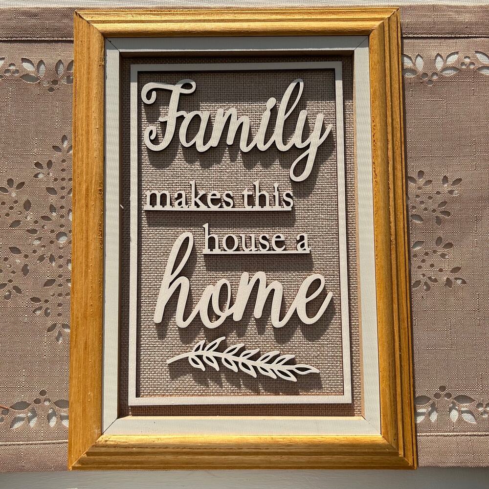 NWT Michaels "Family Makes This House A Home" Wall Decor by Ashland - Picture 3 of 10
